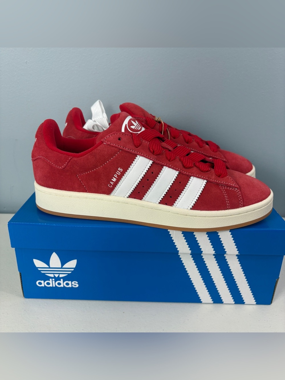 Brand New Adidas Campus 00's Red Gum Shoes Sneaker H03474 Men’s Size 11.5